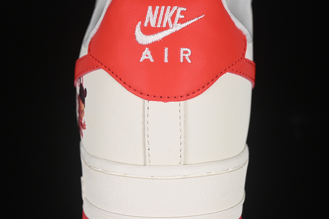 Nike [XZ6188-199]-[AIR FORCE 1 07 LOW RED/WHITE]-[WOMAN:36-39]-[MAN:40-45] - Image 7