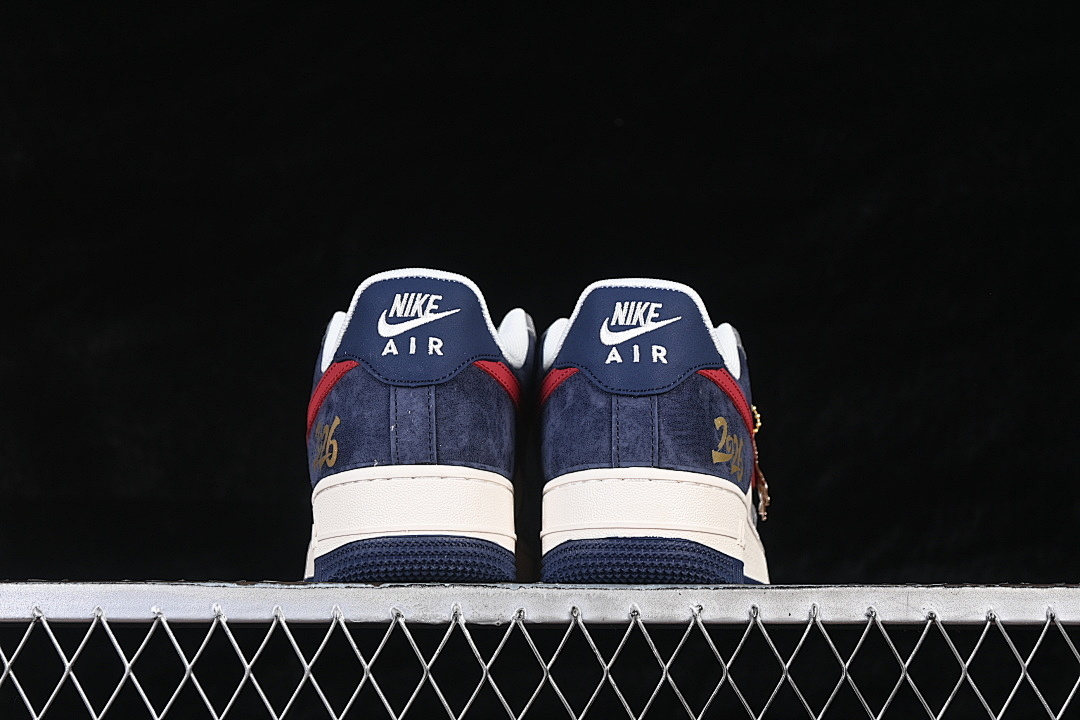 Nike [JP2026-153]-[AIR FORCE 1 07 LOW CASUAL SHOES NAVY BLUE/WHITE/RED]-[WOMAN:36-39]-[MAN:40-45] - Image 13