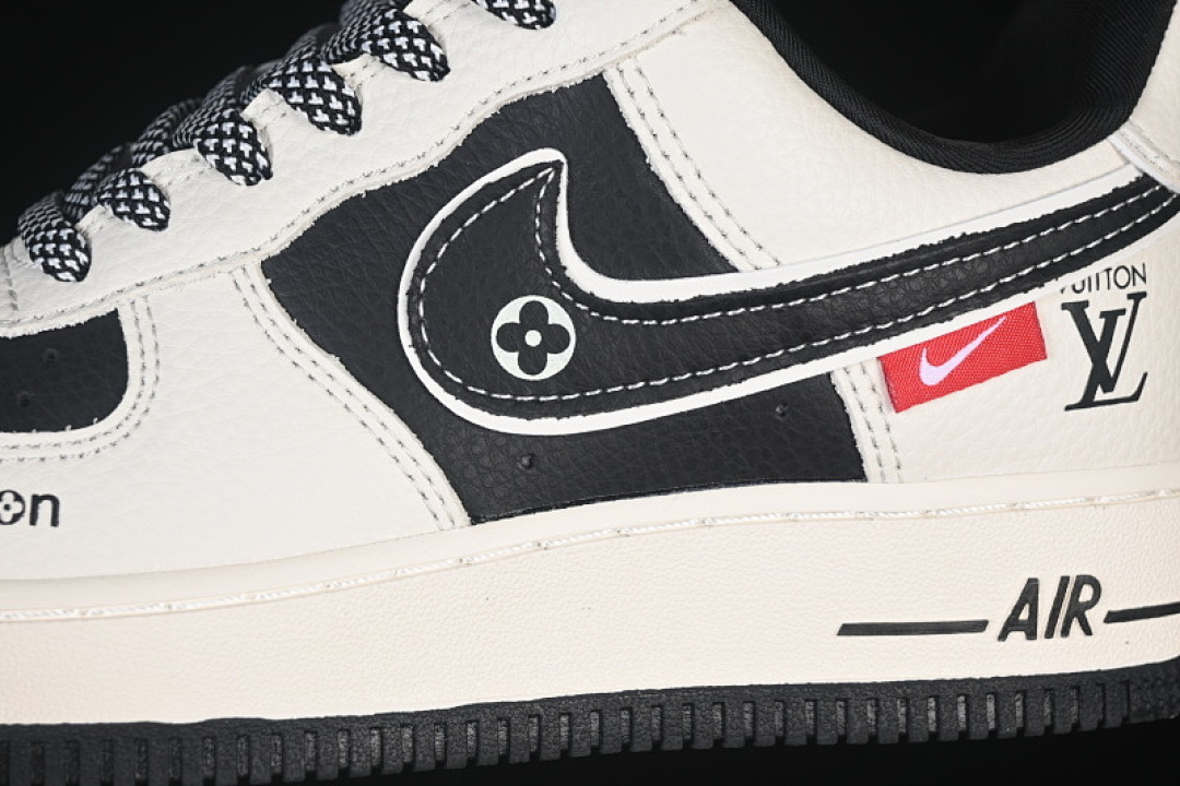 Nike [DD1982-321]-[AIR FORCE 1 07 LOW CASUAL SNEAKERS BLACK/WHITE]-[WOMAN:36-39]-[MAN:40-45] - Image 7