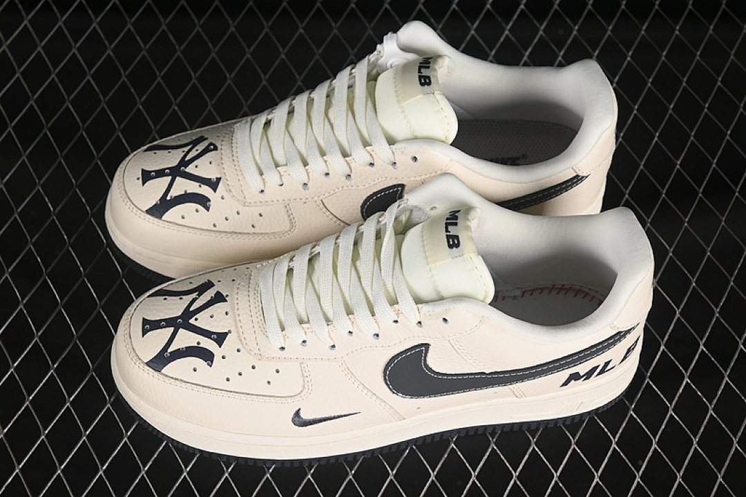Nike [DF0188-051]-[AIR FORCE 1 07 LOW MLB BEIGE/BLACK]-[WOMAN:36-39]-[MAN:40-45] - Image 11
