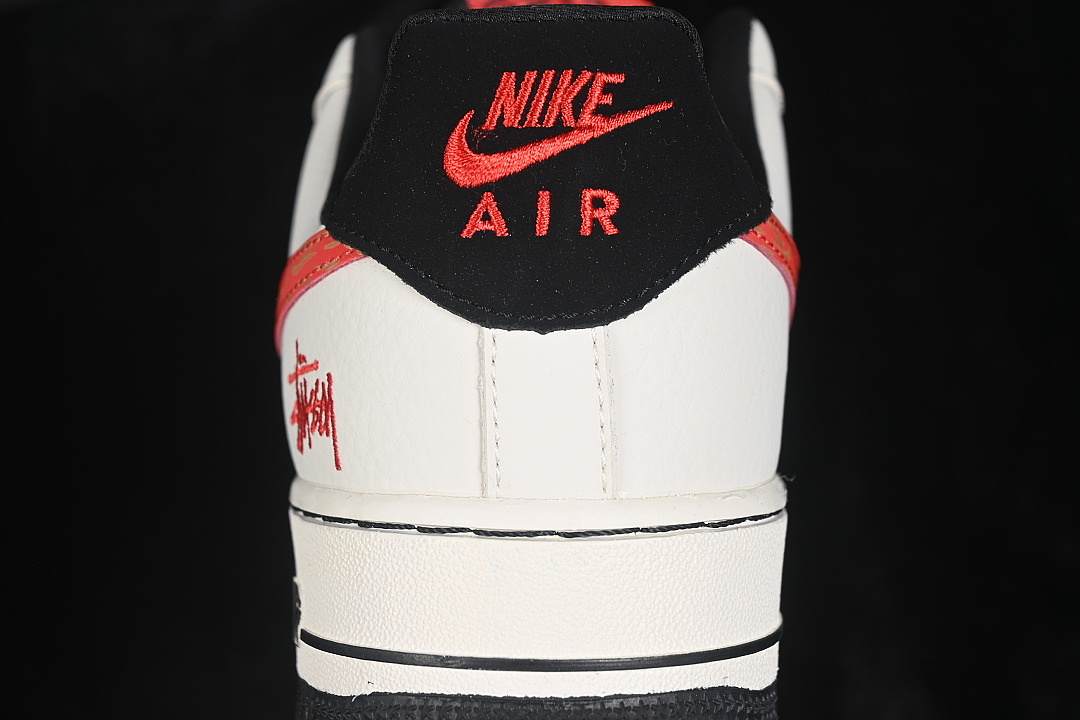 Nike [DF0188-150]-[AIR FORCE 1 07 LOW CASUAL SNEAKERS WHITE/BLACK/RED]-[WOMAN:36-39]-[MAN:40-45] - Image 7