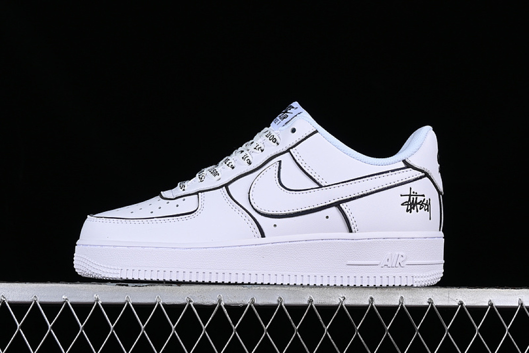 Nike [BQ6425-109]-[STUSSY AIR FORCE 1 LOW WHITE/BLACK]-[WOMAN:36-39]-[MAN:40-45], photo 1