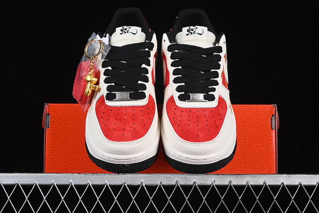 Nike [DM6688-028]-[AIR FORCE 1 07 LOW WHITE/BLACK/RED]-[WOMAN:36-39]-[MAN:40-45] - Image 13