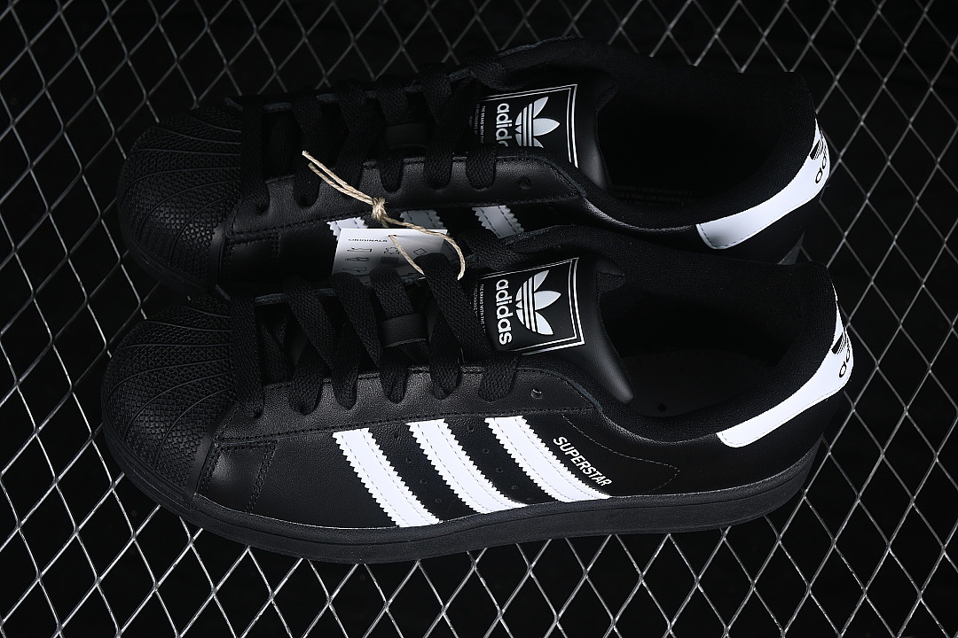 Unbranded [JI0079]-[SUPERSTAR II SHELL TOE CASUAL SNEAKERS BLACK/HITE]-[WOMAN:35-39]-[MAN:40-45] - Image 10