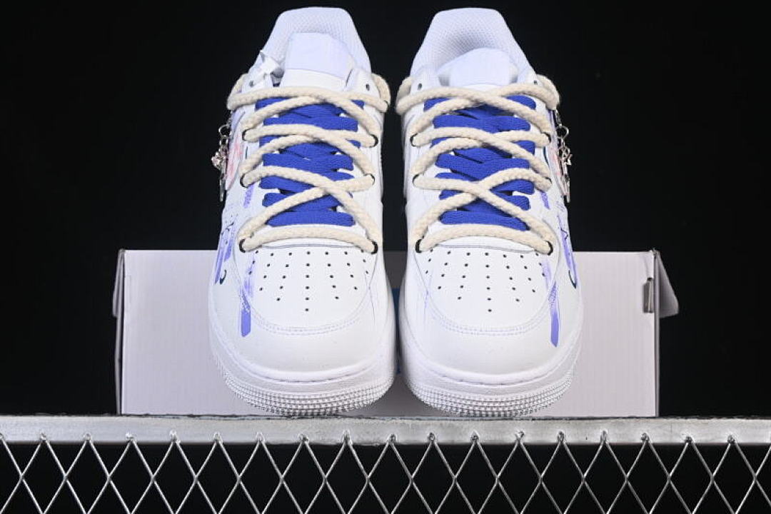 Nike [622-722]-[AIR FORCE 1 07 LOW CANCER BLUE/PURPLE/WHITE]-[WOMAN:36-39]-[MAN:40-45] - Image 13