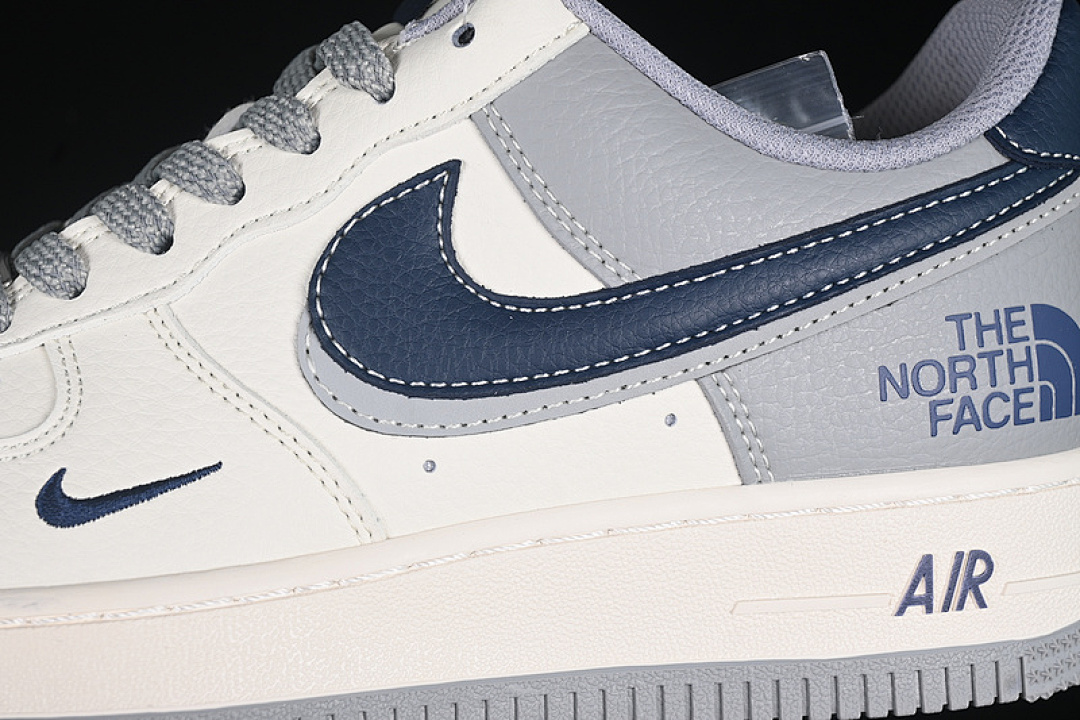 Nike [XS1958-520]-[AIR FORCE 1 07 LOW WHITE/BLUE/GREY]-[WOMAN:36-39]-[MAN:40-45] - Image 8