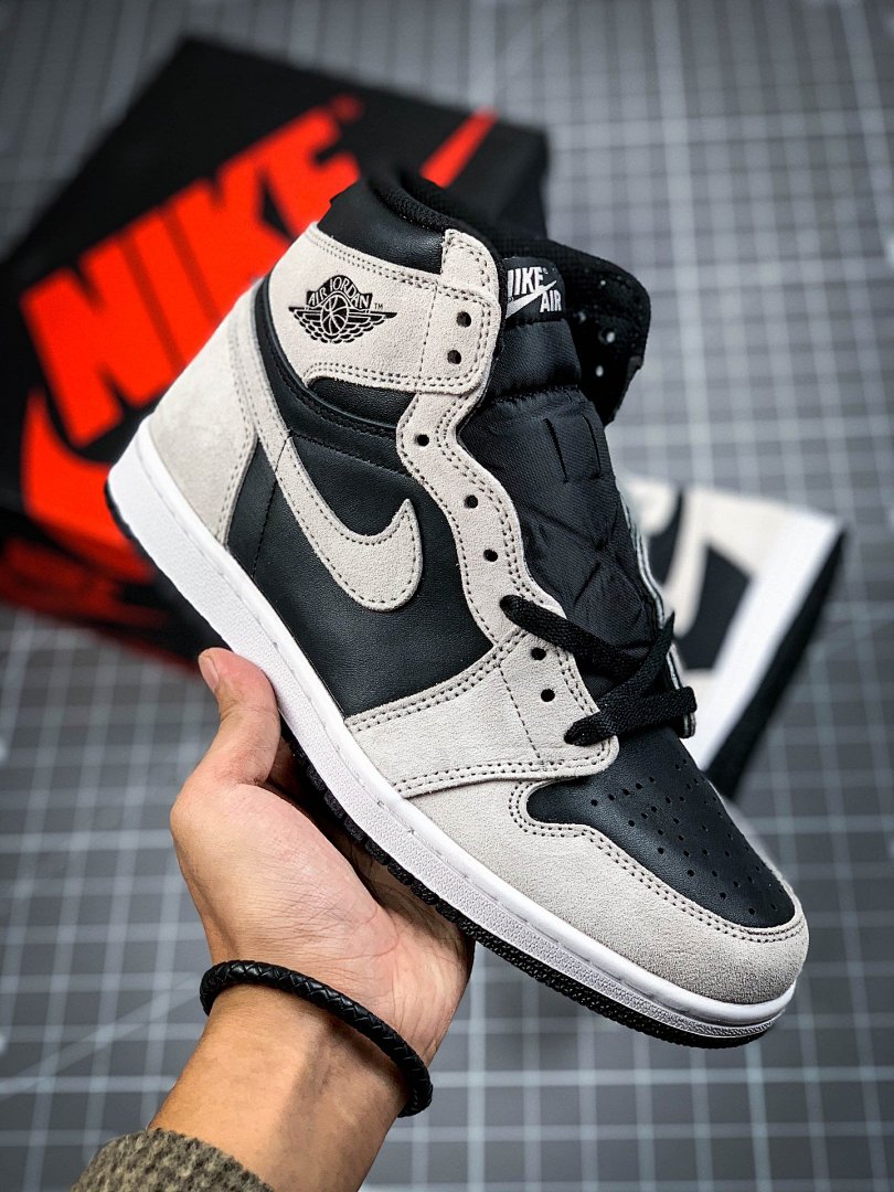 Jordan [85-83-95]-[555088-038]-[AIR JORDAN 1 HIGH OG SHADOW BLACK/LIGH GREY/WHITE]-[UNISEX:36-46], photo 1
