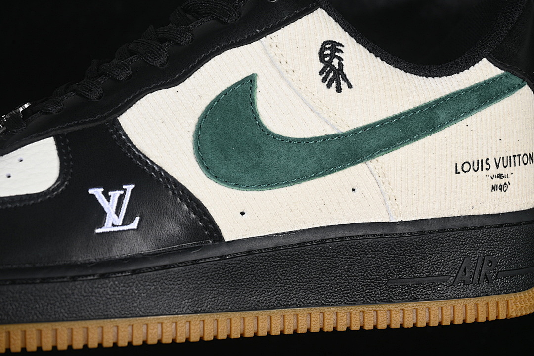 Nike [XY9025-005]-[AIR FORCE 1 07 LOW WHITE/BLACK/GREEN]-[WOMAN:36-39]-[MAN:40-45] - Image 8