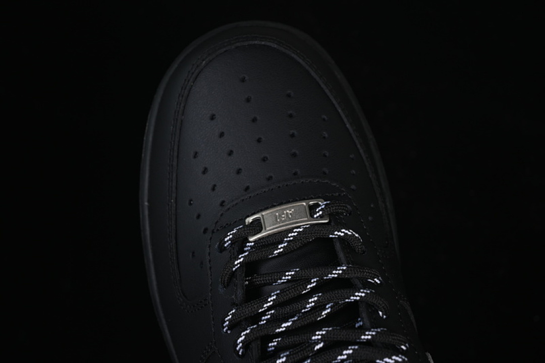 Nike [ZH0316-125]-[AIR FORCE 1 07 LOW SILVER/BLACK]-[WOMAN:36-39]-[MAN:40-45] - Image 9