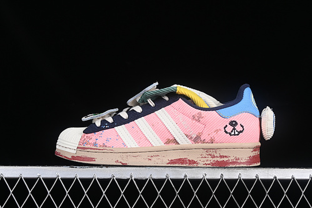 Unbranded [IH7626]-[SEAN WOTHERSPOON MELTING SADNESS ORIGINALS SUPERSTAR WHITE/PINK/BLUE/BLACK]-[35-45], photo 1