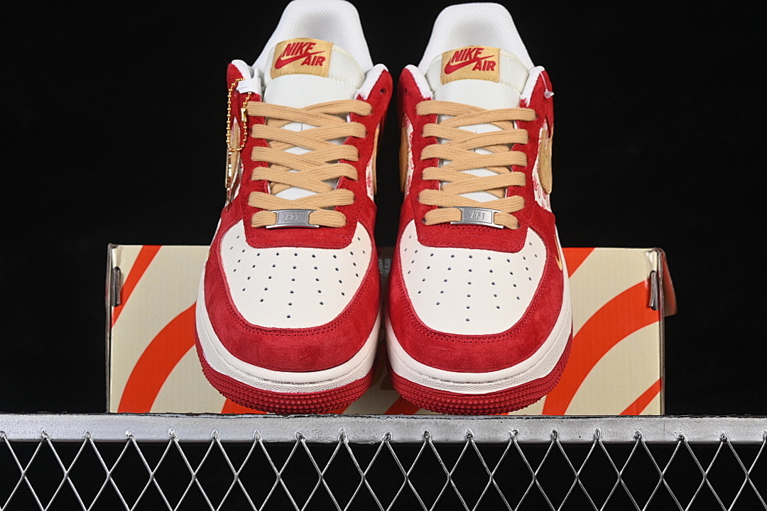 Nike [XD0028-014]-[AIR FORCE 1 07 LOW WHITE/RED/GOLD]-[WOMAN:36-39]-[MAN:40-45] - Image 13