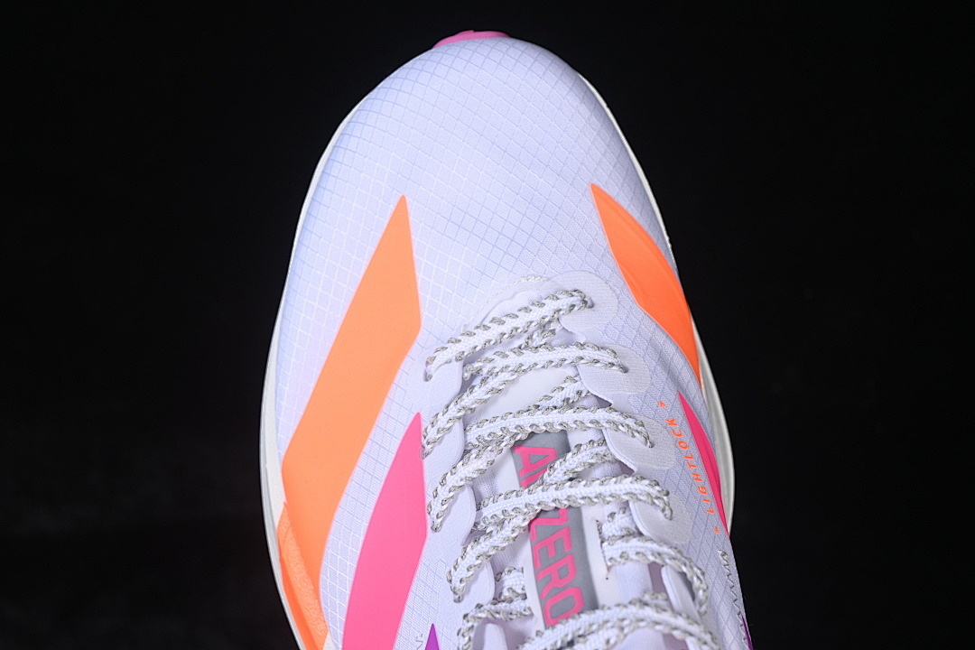 Adidas [KJ2123]-[ADIZERO ADIOS 4 M LOW-TOP RUNNING SHOES WHITE/ORANGE]-[WOMAN:36-39]-[MAN:40-46] - Image 10
