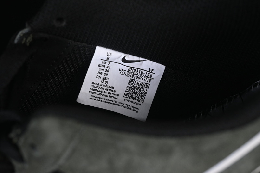 Nike [ZH0316-132]-[AIR FORCE 1 07 LOW CASUAL SHOES DARK GRAY/BLACK]-[WOMAN:36-39]-[MAN:40-45] - Image 5