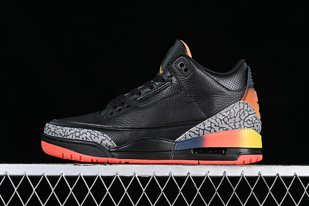 Jordan [FN0344-001]-[J BALVIN AIR JORDAN 3 RETRO RIO BLACK/ORANGE/GREY]-[MAN:40-47.5], photo 1