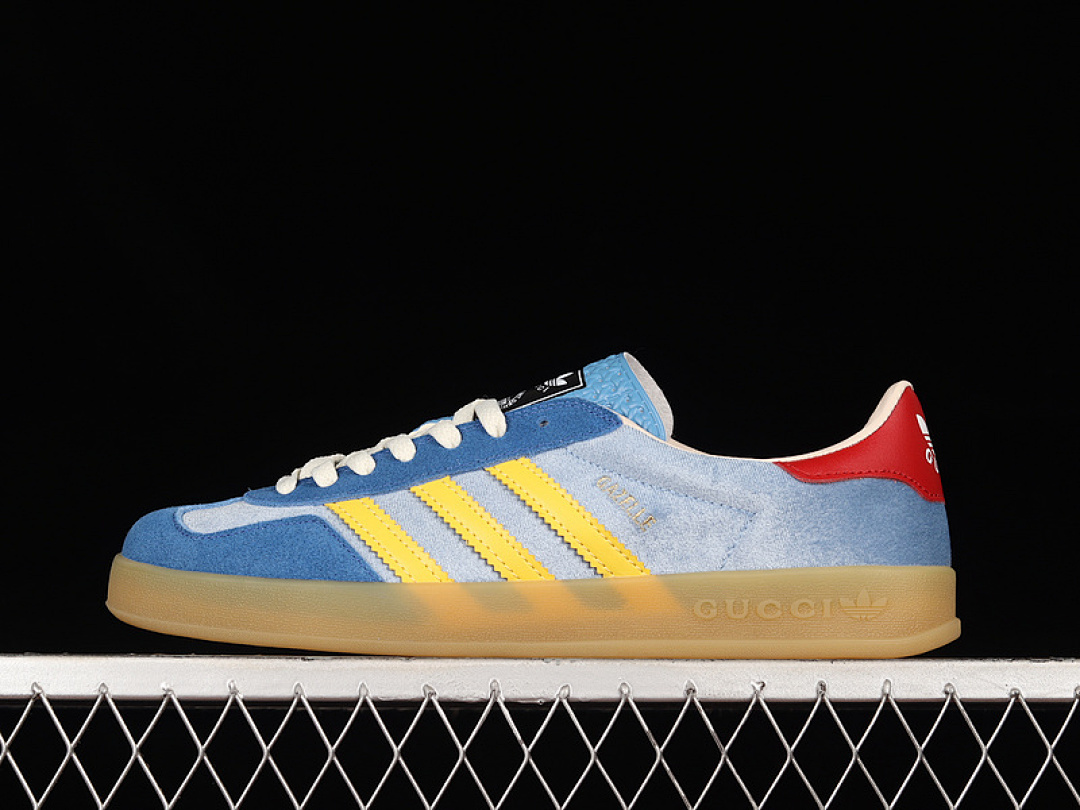 Unbranded [GU*CCI X GAZELLE SHOES BLUE/YELLOW/RED]-[WOMAN:36-39]-[MAN:40-45], photo 1