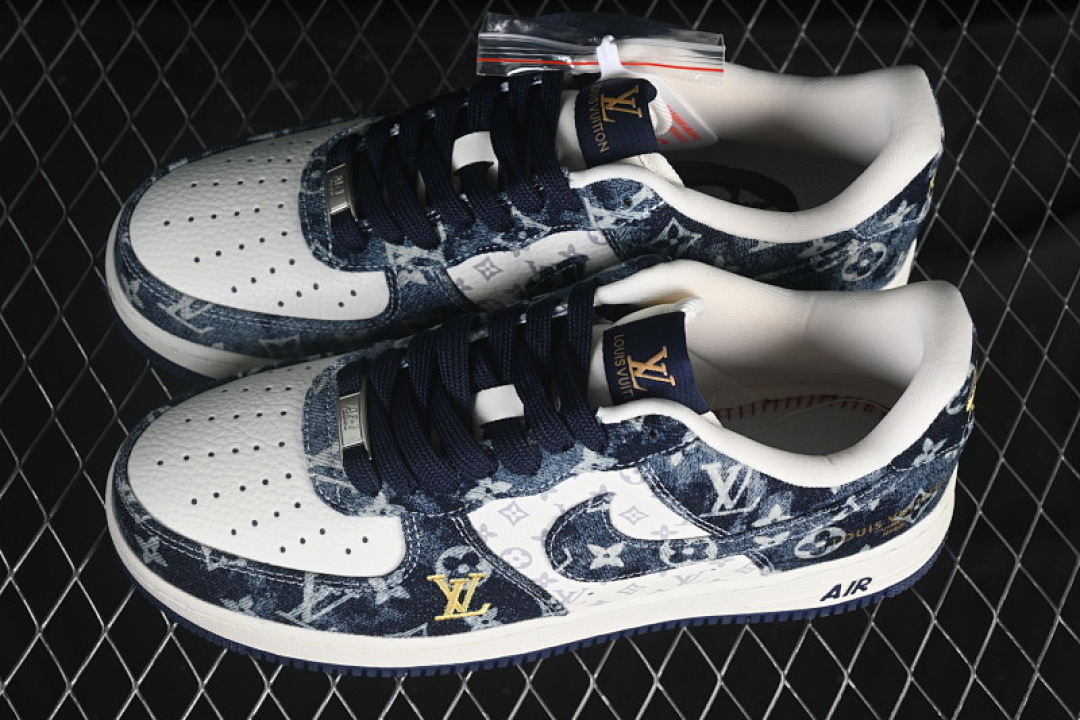 Nike [YF9511-820]-[AIR FORCE 1 07 LOW CASUAL SNEAKERS NAVY BLUE/WHITE]-[WOMAN:36-39]-[MAN:40-45] - Image 10