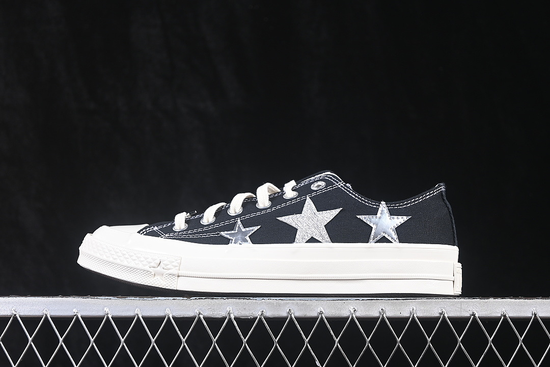 Converse Converse CHUCK 70X STAR PRINTED CANVAS SHOES NAVY BLUE/BLUE · A24220C, photo 1