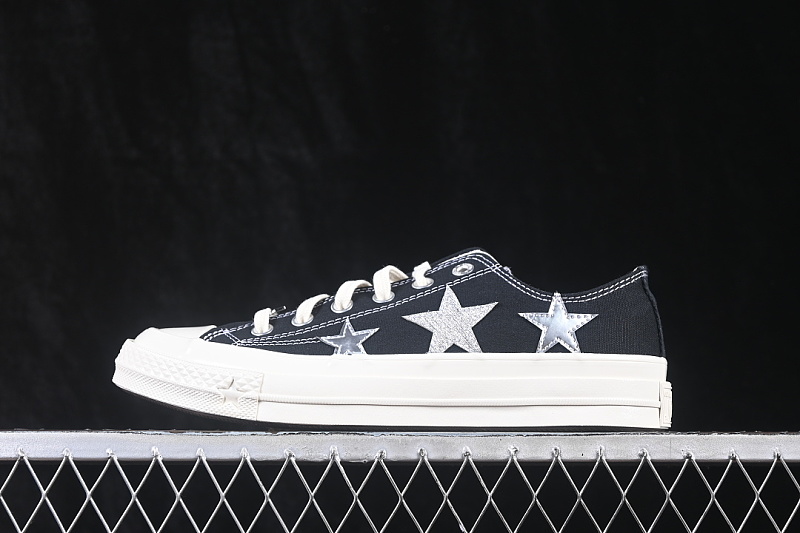 Converse Converse CHUCK 70X STAR PRINTED CANVAS SHOES NAVY BLUE/BLUE · A24220C, photo 1