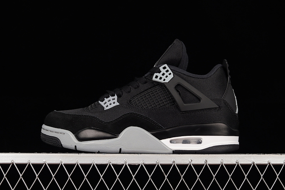 Jordan [DH7138-006]-[AIR JORDAN 4 RETRO BLACK CANVAS WHITE/RED]-[MAN:40-47.5], photo 1