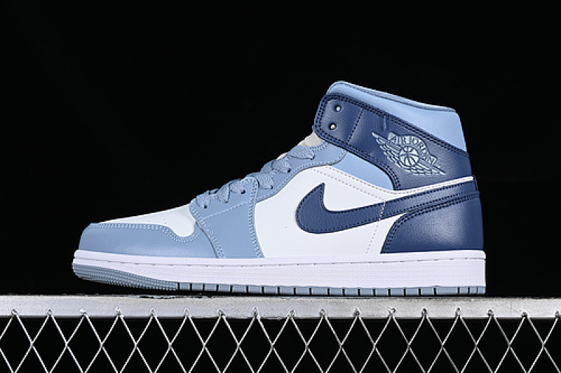 Jordan AIR Jordan 1 MID WHITE/BLUE · BQ6472-140, photo 1