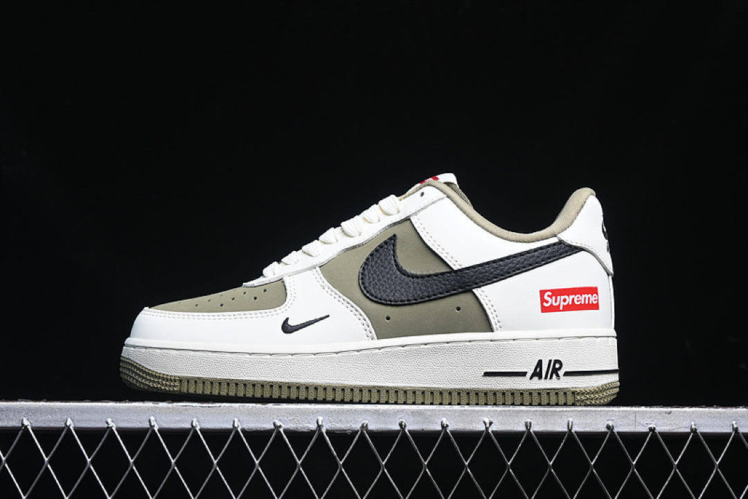 Nike [CH6336-508]-[AIR FORCE 1 07 LOW SUPREME WHITE/GREEN/BLACK]-[WOMAN:36-39]-[MAN:40-45], photo 1