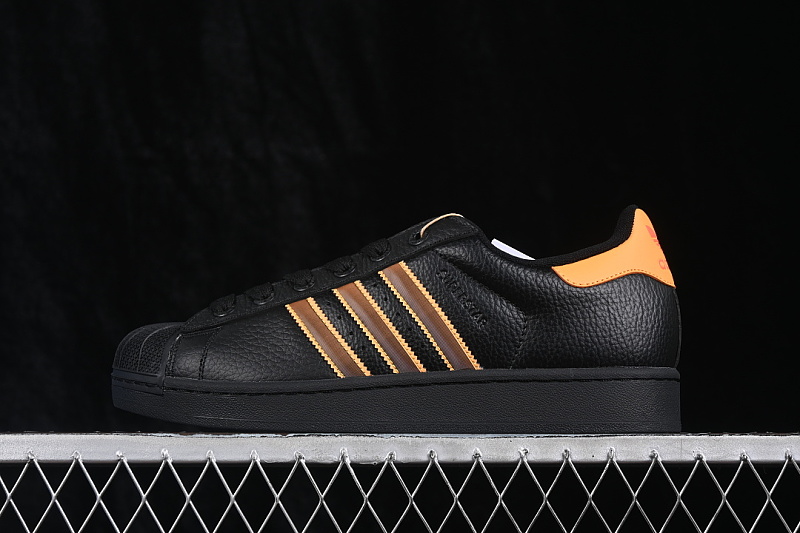 Adidas SUPERSTAR II SHELL TOE CASUAL SNEAKERS ORANGE/BLACK · JQ6469, photo 1