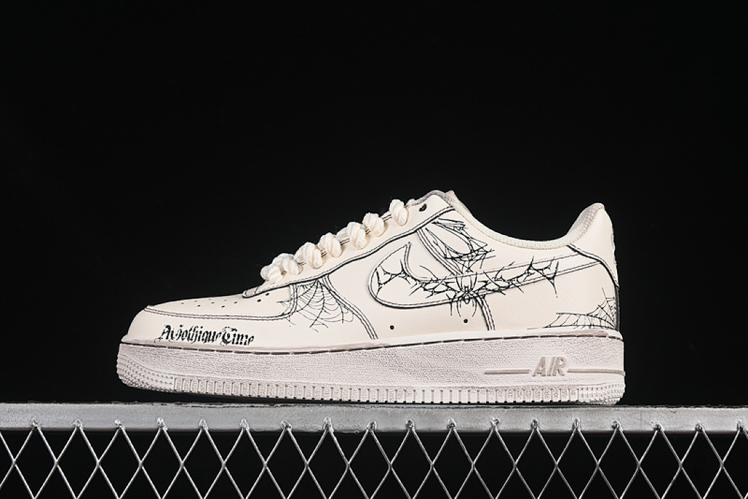 Nike [315221-333]-[AIR FORCE 1 07 LOW BLACK/BEIGE]-[WOMAN:36-39]-[MAN:40-45] - Image 2