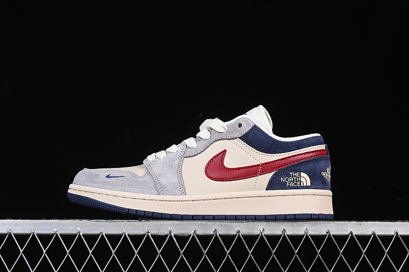 Jordan AIR Jordan 1 LOW GREY/RED/BEIGE/BLUE · DM9188-012, photo 1