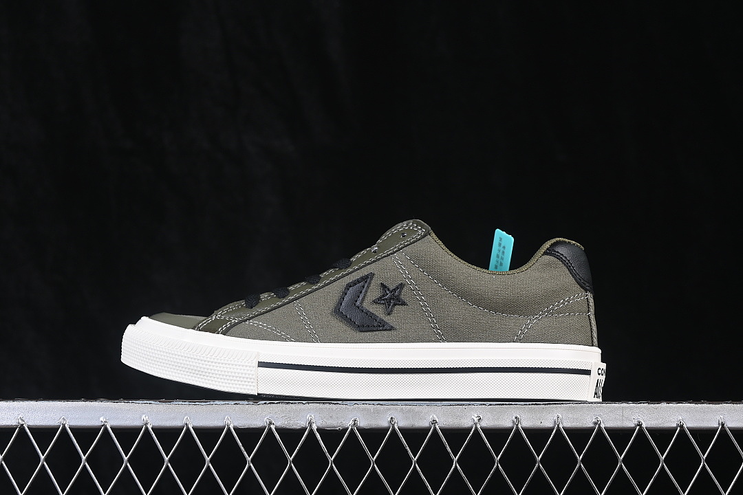 SPORT CASUAL LOW-TOP CANVAS SHOES GREEN/BLACK · A12748C, photo 1