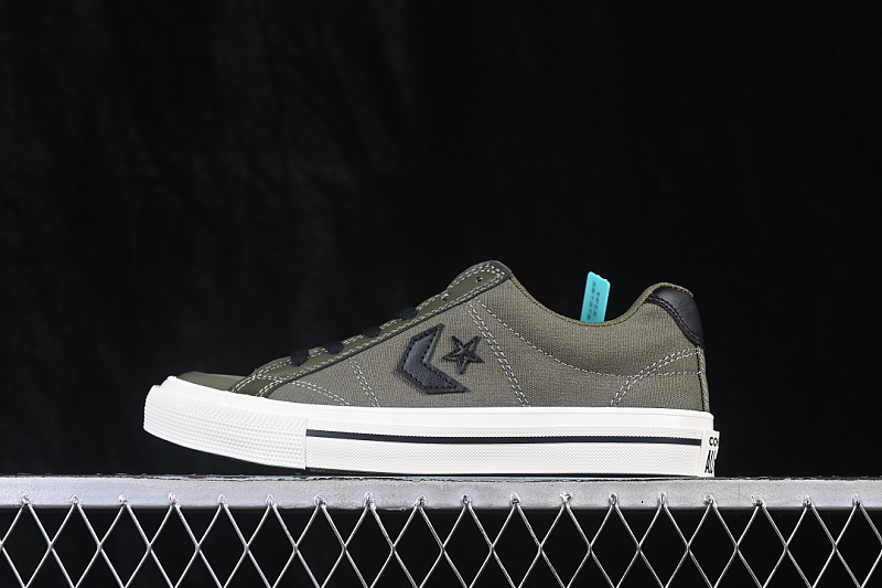 SPORT CASUAL LOW-TOP CANVAS SHOES GREEN/BLACK · A12748C, photo 1