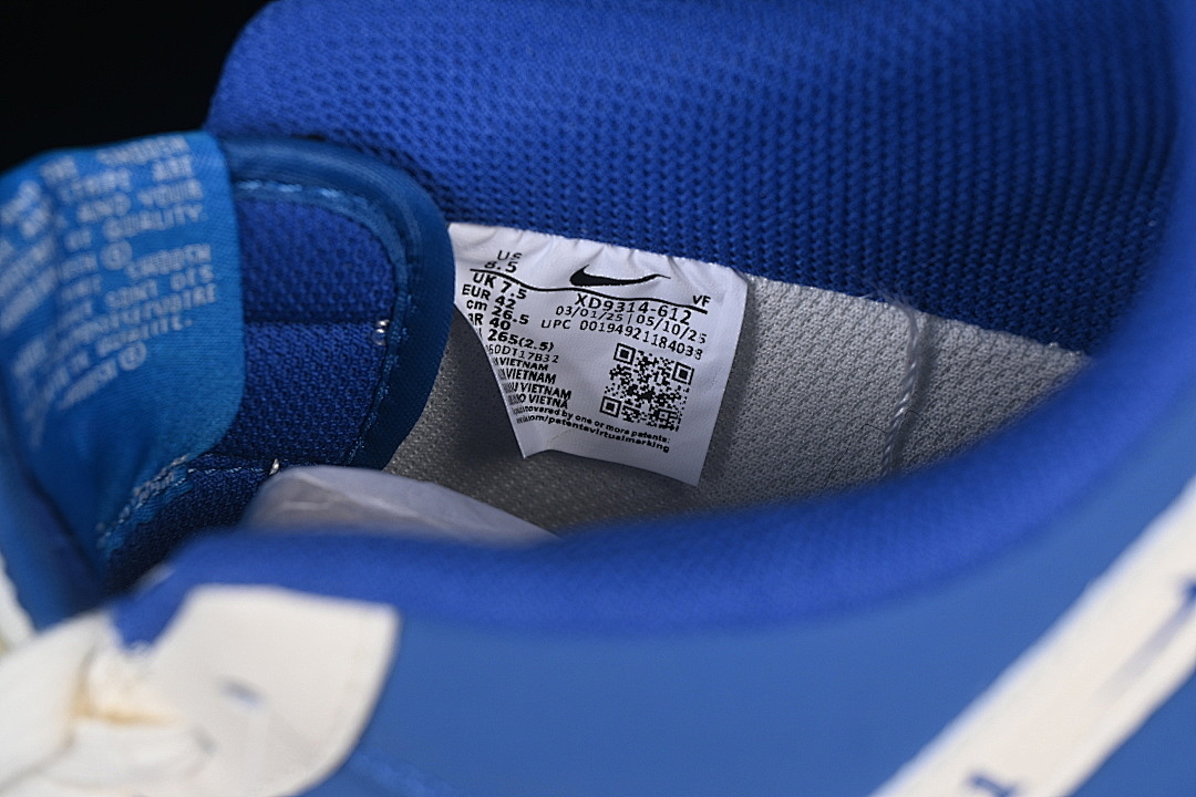 Nike [XD9314-612]-[AIR FORCE 1 07 LOW CASUAL SNEAKERS NAVY BLUE/WHITE]-[WOMAN:36-39]-[MAN:40-45] - Image 5
