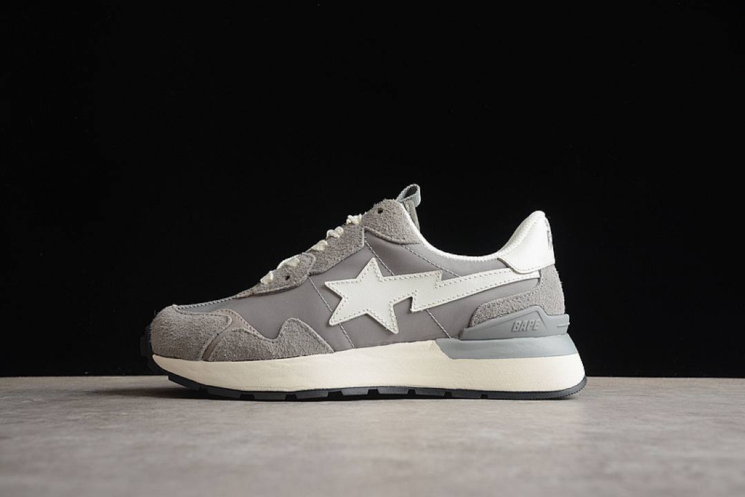 Bape Bape [ STA TO LOW LIGHT GREY/WHITE/LIGHT GREY]-[WOMAN:36-39]-[MAN:40-45], photo 1