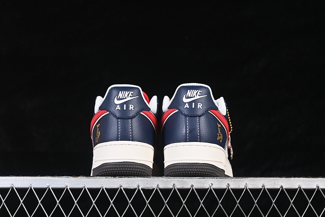 Nike [HT5088-617]-[AIR FORCE 1 07 LOW WHITE/NAVY BLUE/RED]-[WOMAN:36-39]-[MAN:40-45] - Image 14