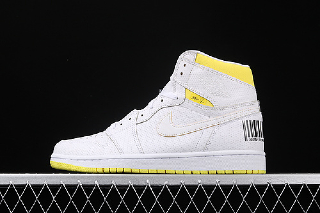 Jordan [555088-170]-[GET AIR JORDAN 1 HIGH OG FIRST CLASS FLIGHT WHITE/YELLOW], photo 1