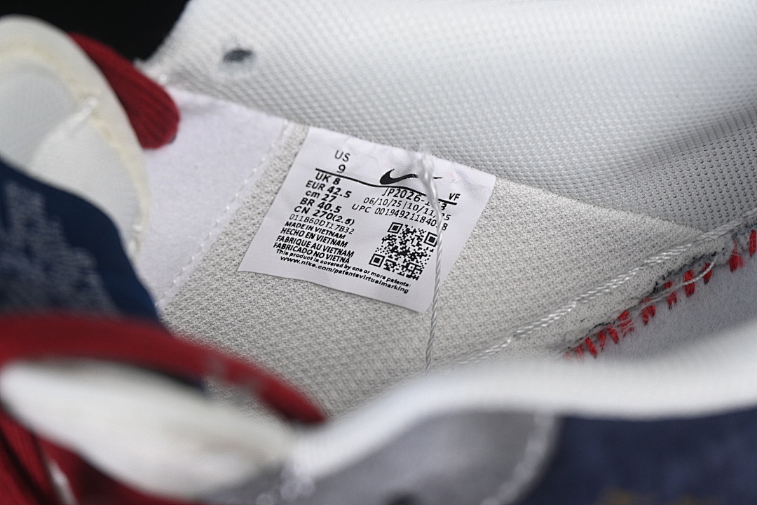 Nike [JP2026-153]-[AIR FORCE 1 07 LOW CASUAL SHOES NAVY BLUE/WHITE/RED]-[WOMAN:36-39]-[MAN:40-45] - Image 5