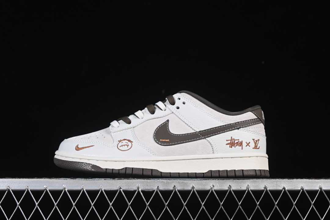 Unbranded [SG6688-003]-[DUNK LOW CASUAL SNEAKERS BROWN/WHITE]-[WOMAN:36-39]-[MAN:40-45], photo 1