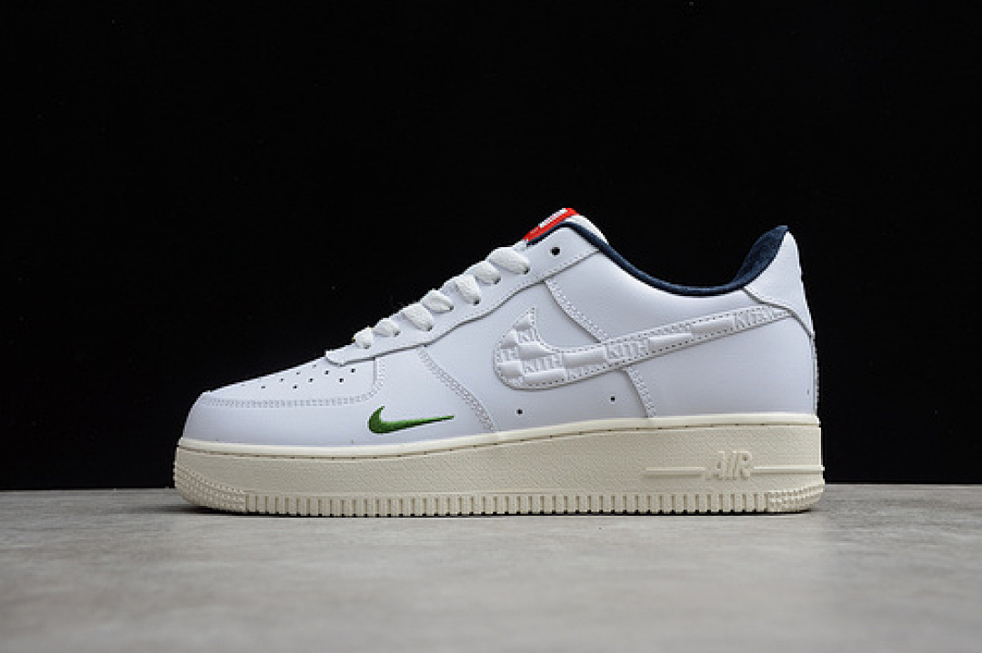 Nike [CU2980-193]-[AIR FORCE 1 LOW 07 WHITE/NAVY BLUE/GREEN]-[WOMAN:36-39]-[MAN:40-45], photo 1