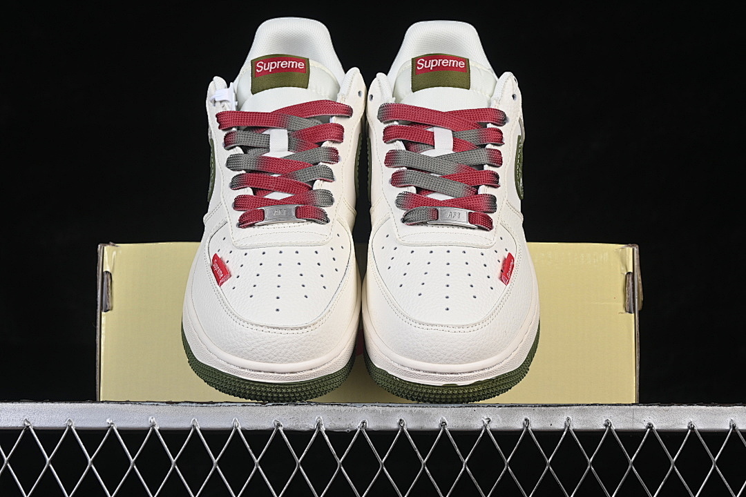 Nike [QW5606-273]-[AIR FORCE 1 07 LOW WHITE/GREEN/RED]-[WOMAN:36-39]-[MAN:40-45] - Image 13