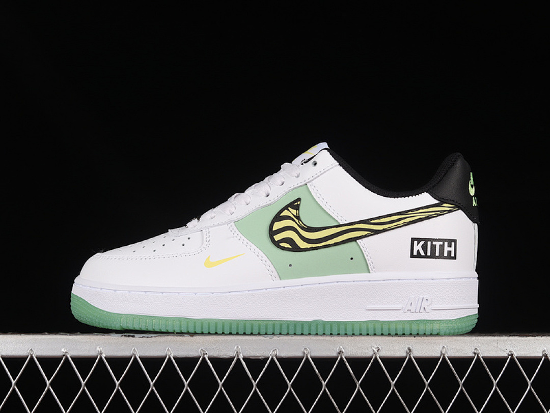 Nike [BS9055-827]-[AIR FORCE 1 07 LOW WHITE/YELLOW/GREEN/BLACK]-[WOMAN:36-39]-[MAN:40-45], photo 1