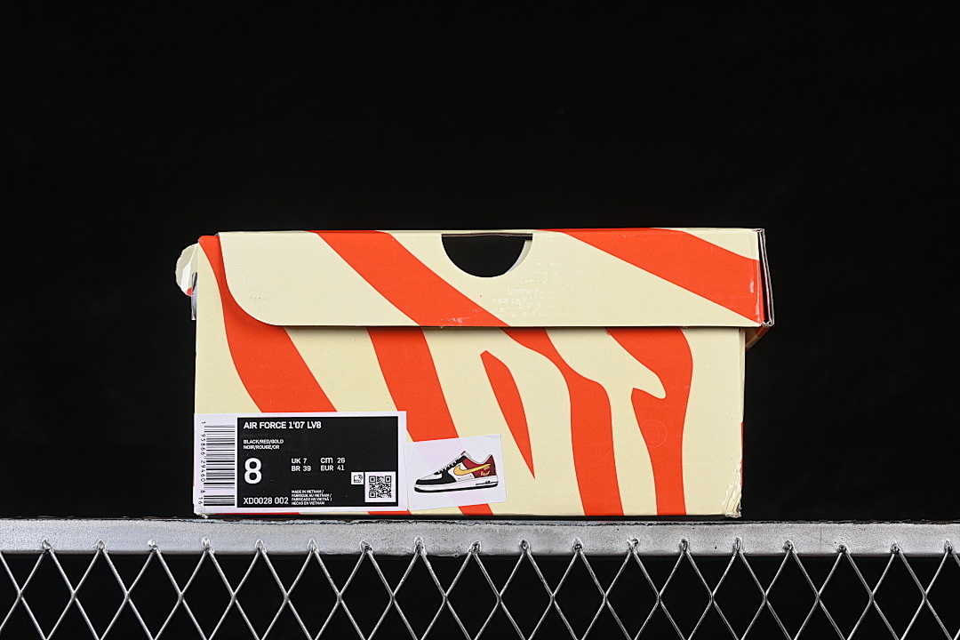Nike [XD0028-002]-[AIR FORCE 1 07 LOW WHITE/BLACK/RED/YELLOW]-[WOMAN:36-39]-[MAN:40-45] - Image 12