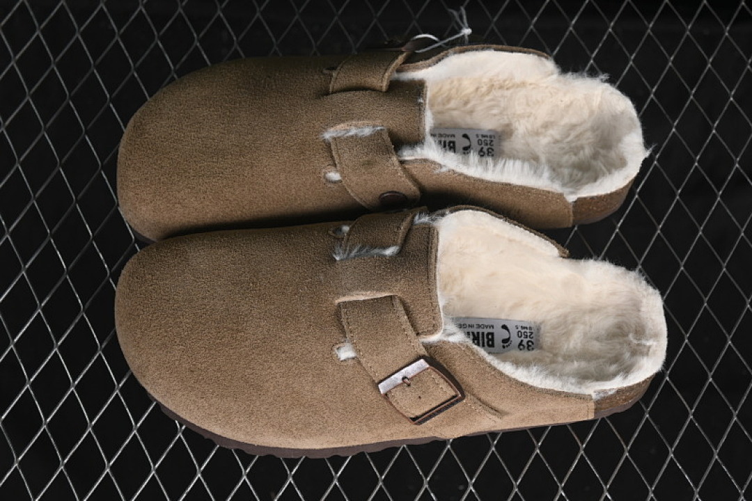 Birkenstock [BIRKENSTOCK AUTUMN AND WINTER FLEECE COLLECTION BROWN/BLACK]-[WOMAN:35-39]-[MAN:40-45] - Image 8
