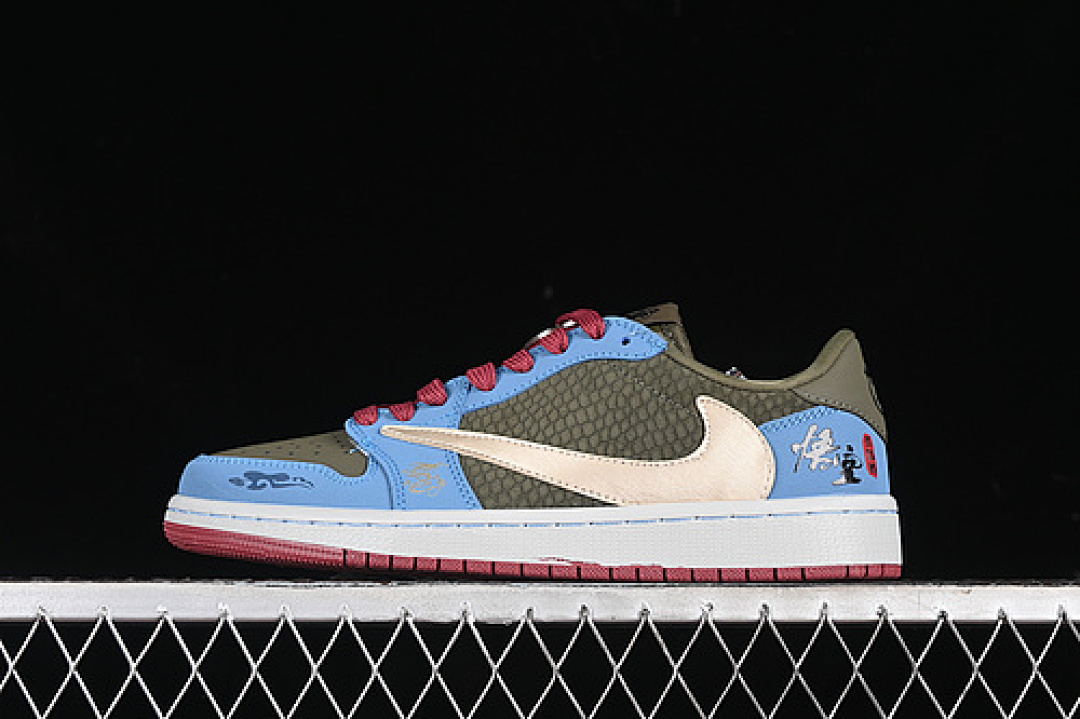 Jordan [CH6336-015]-[TRAVIS SCOTT X FRAGMENT DESIGN AIR JORDAN 1 LOW OG SP RED/GREEN/BLUE/GOLD], photo 1
