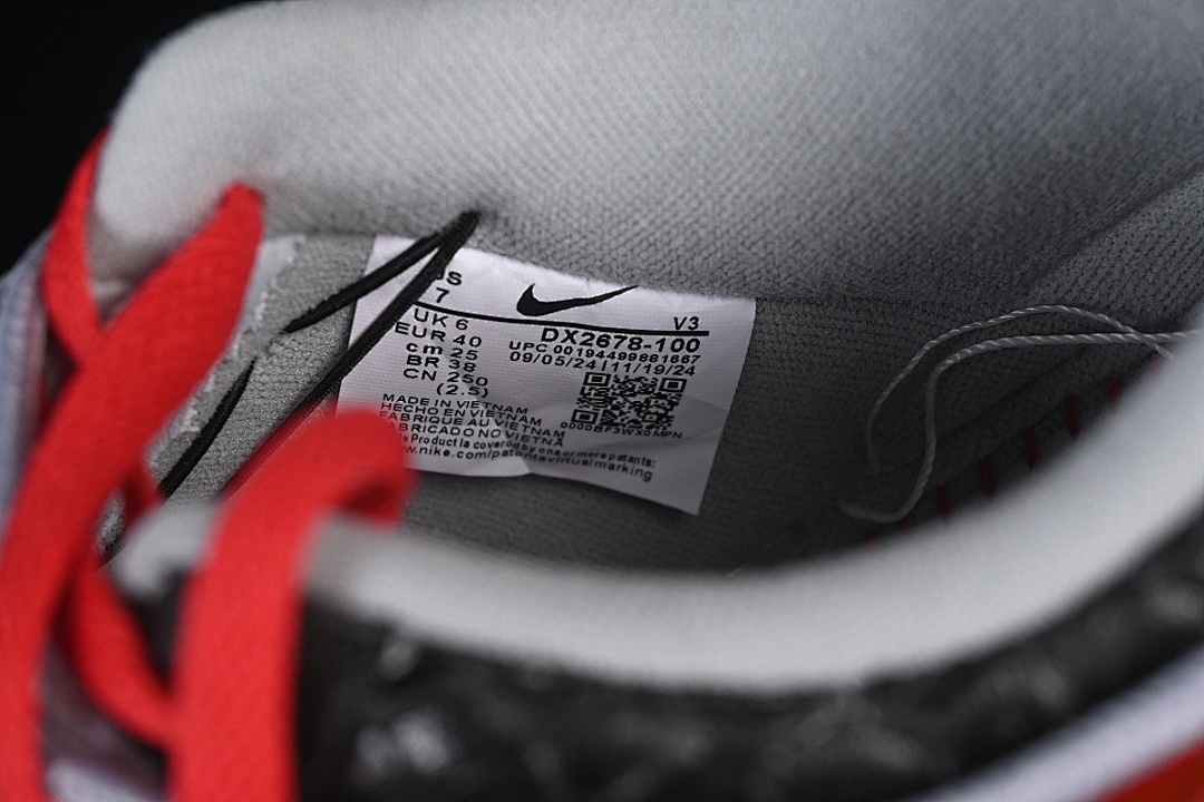 Nike [DX2697-111]-[AIR FORCE 1 07 LOW WHITE/BLACK/RED/GOLD]-[WOMAN:36-39]-[MAN:40-45] - Image 6