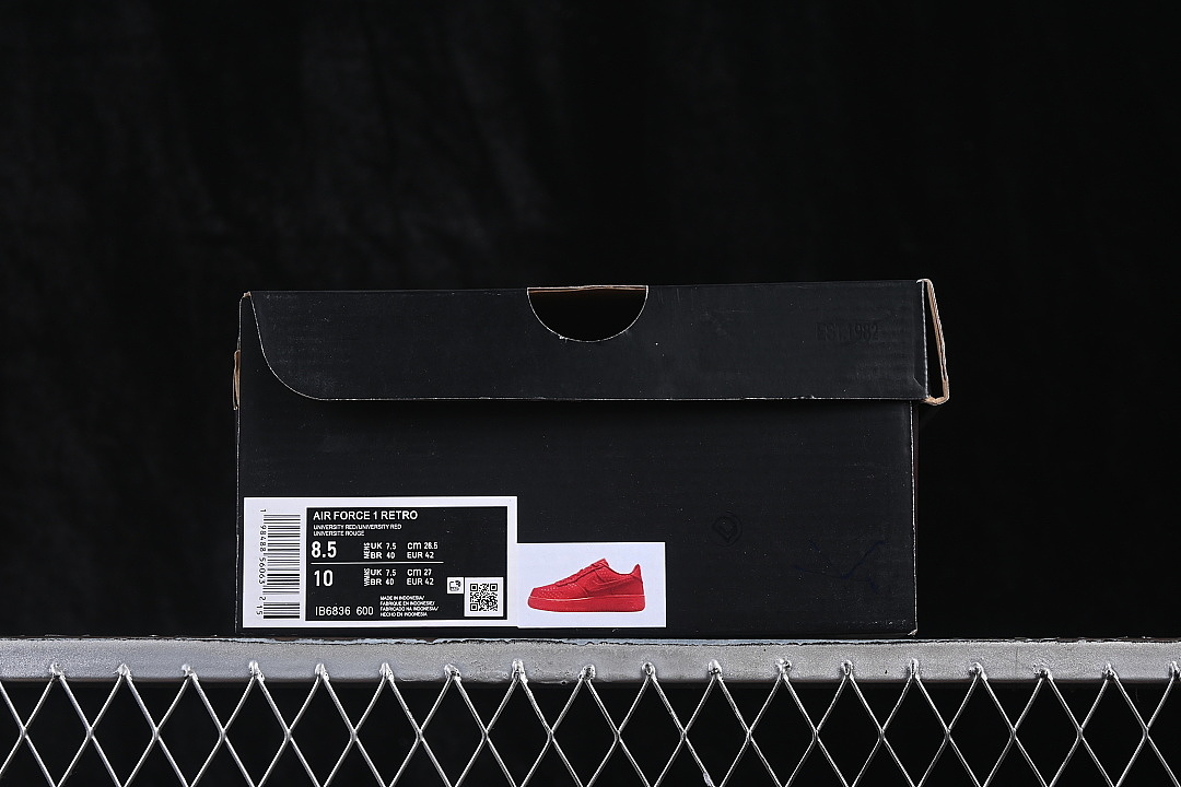 Nike [IB6836-600]-[AIR FORCE 1 07 LOW CASUAL SNEAKERS RED/REDNESS]-[WOMAN:35.5-39]-[MAN:40-45] - Image 11