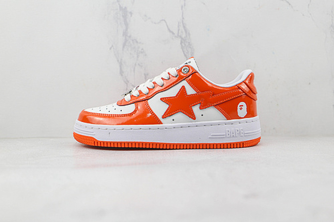 Bape Bape [ STA WHITE/WHITE/ORANGE]-[WOMAN:36-39]-[MAN:40-45], photo 1