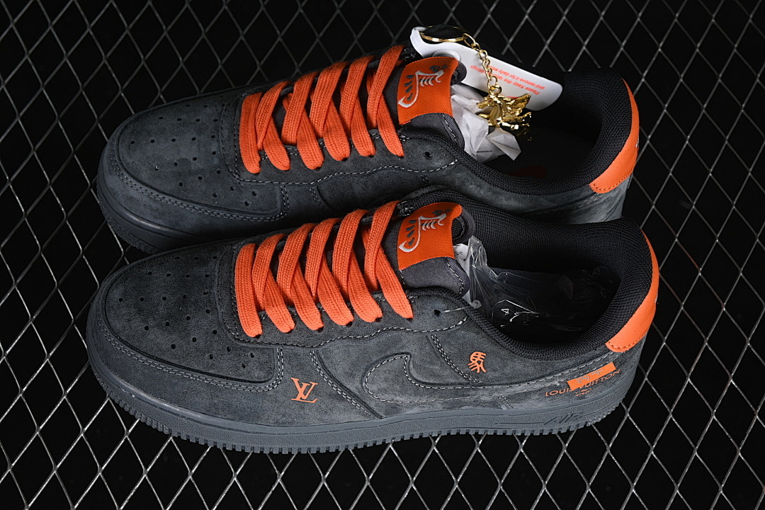 Nike [FV3694-105]-[AIR FORCE 1 07 LOW GREY/ORANGE/GREY]-[WOMAN:36-39]-[MAN:40-45] - Image 11