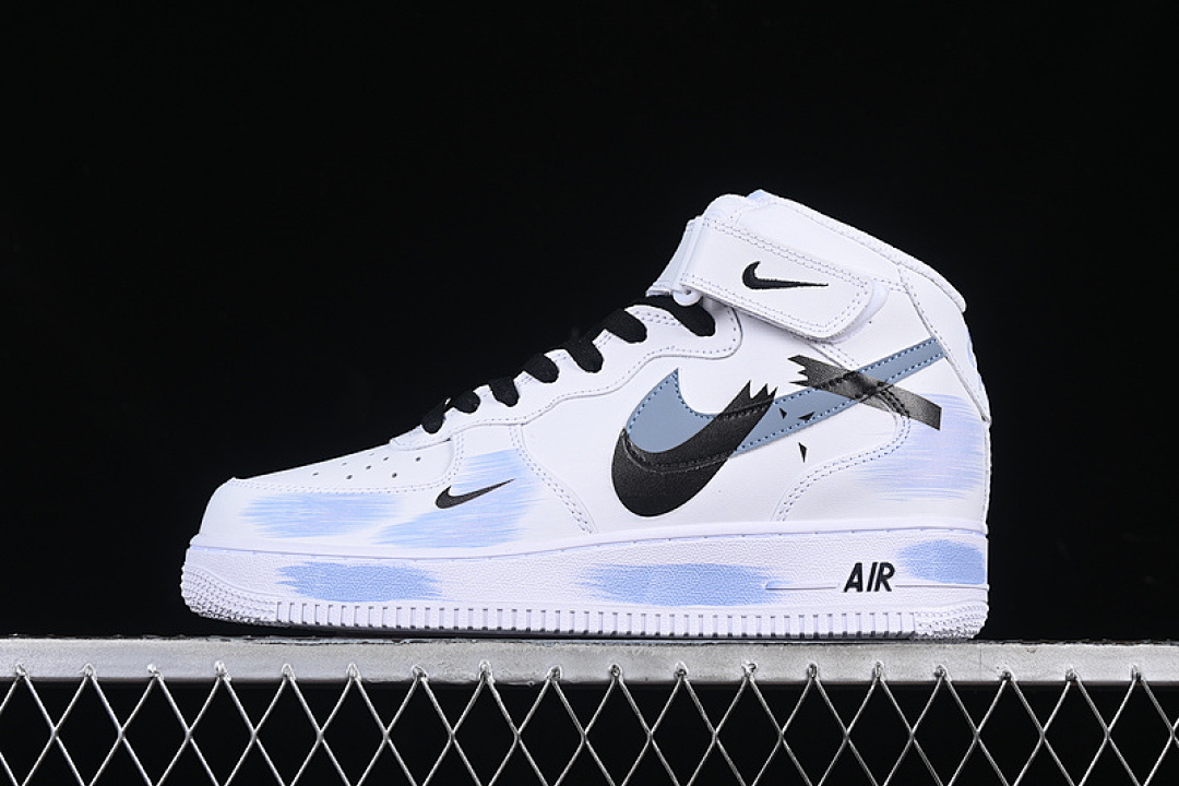 Nike Nike AIR FORCE 1 07 MID WHITE/GREY/BLUE/BLACK · ZH0316-056, photo 1