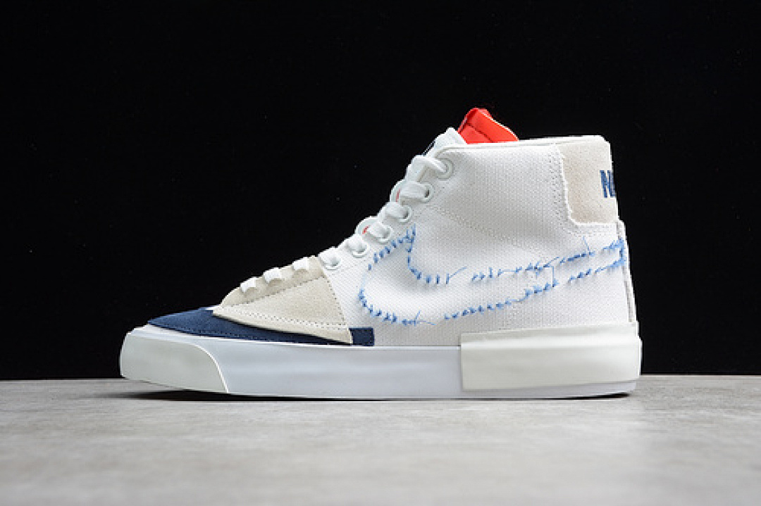 Unbranded [C13833-100]-[SB ZOOM BLAZER MID EDGE WHITE/MIDNIGHT NAVY-UNIVERSITY RED]-[UNISEX:36-45], photo 1