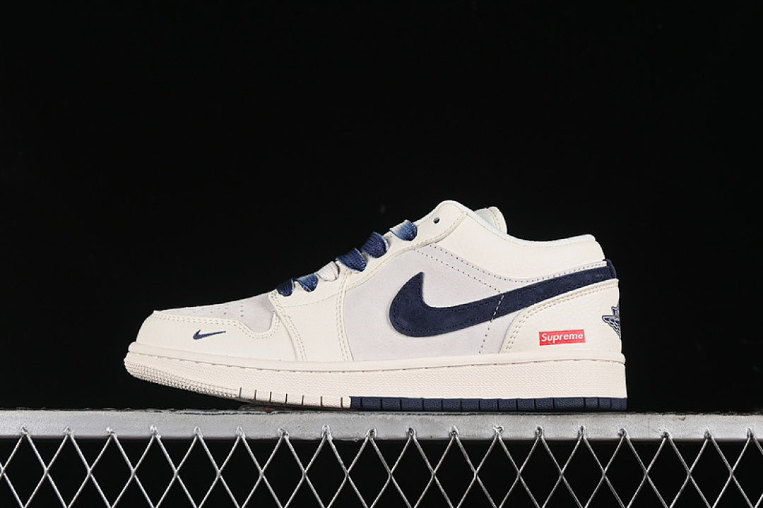 Jordan [SJ9950-020]-[AIR JORDAN 1 LOW SUPREME WHITE/BLUE/RED]-[WOMAN:36-39]-[MAN:40-45], photo 1