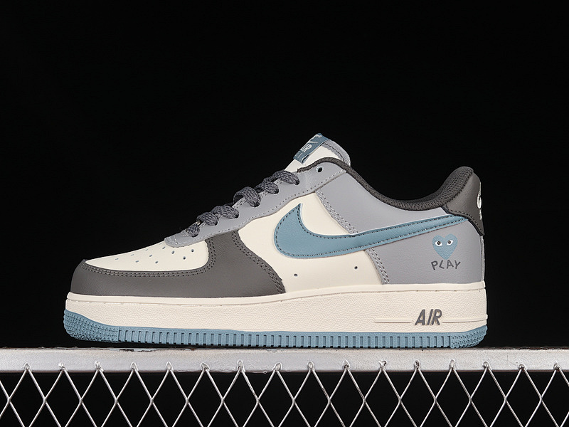 Nike Nike AIR FORCE 1 07 SUMMIT WHITE/WHITE/BLUE WHISPER/GREY · CJ0304-013, photo 1